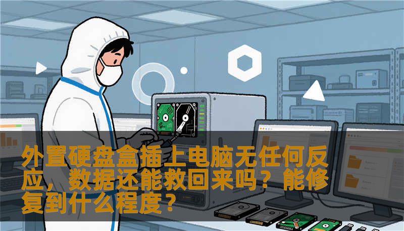 外置硬盘盒插上电脑无任何反应，数据还能救回来吗？能修复到什么程度？