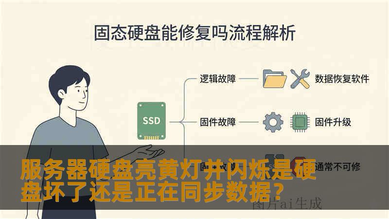 服务器硬盘亮黄灯并闪烁，究竟是硬盘硬件损坏还是正在同步数据？本文从指示灯状态含义、故障判断方法、真实数据恢复案例和操作步骤等方面深入解析，帮助准确判断并正确应对。
