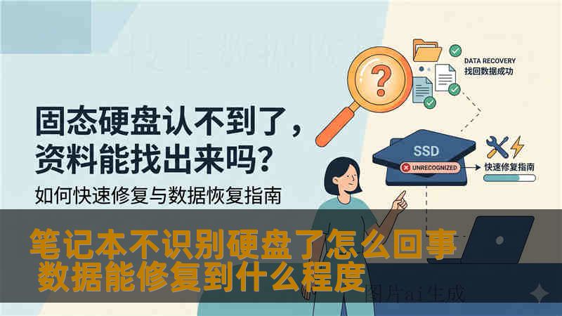 笔记本突然不识别硬盘，进BIOS找不到硬盘还可能伴随异响。本文分析真实故障案例，讲解数据恢复能到什么程度，并提供操作步骤与风险提醒。