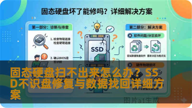 固态硬盘扫不出来怎么办？技王数据恢复工程师为您提供详细解决方案。从BIOS设置、接口供电到主控固件修复，全方位指导您在数据安全前提下找回丢失文件。