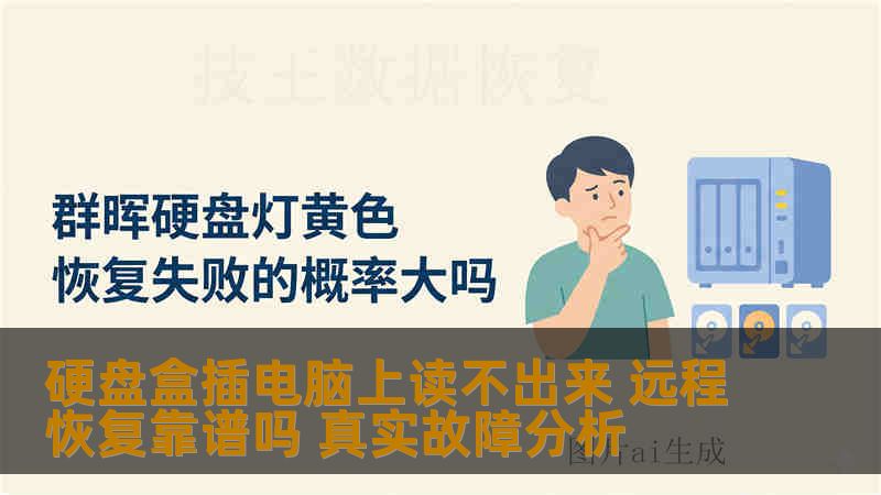 硬盘盒插电脑上读不出来 远程恢复靠谱吗 真实故障分析