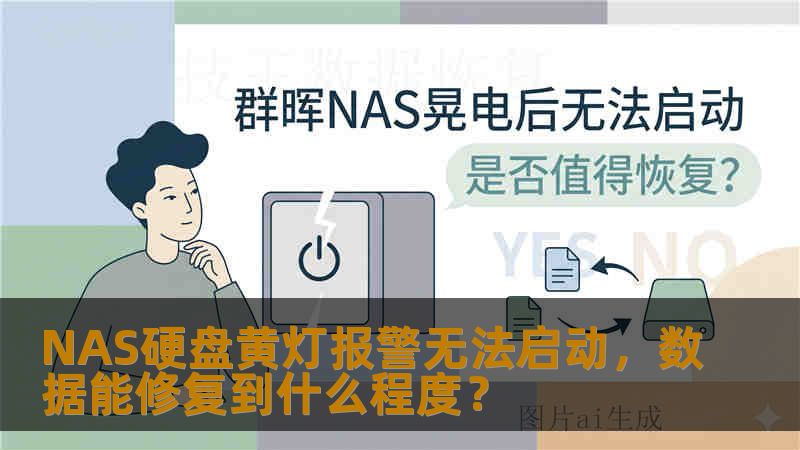 NAS硬盘黄灯报警无法启动，数据能修复到什么程度？