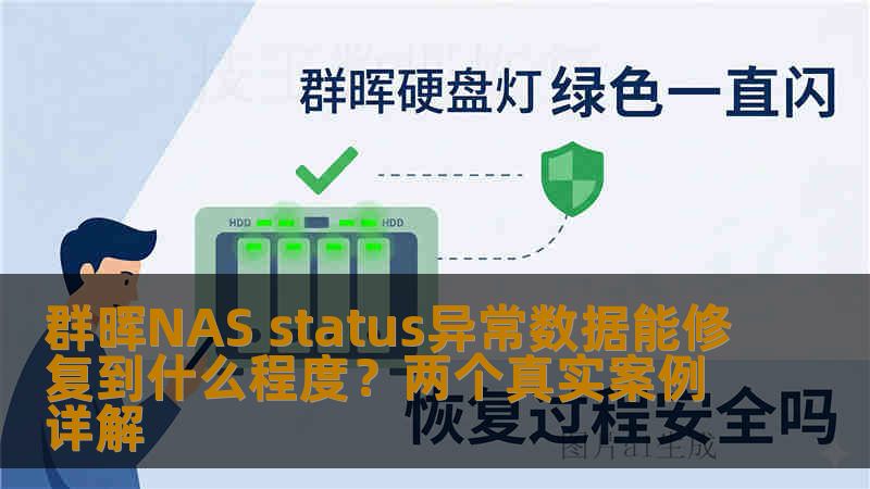 群晖NAS status异常数据能修复到什么程度？两个真实案例详解