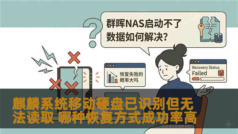 麒麟系统移动硬盘已识别但无法读取 哪种恢复方式成功率高