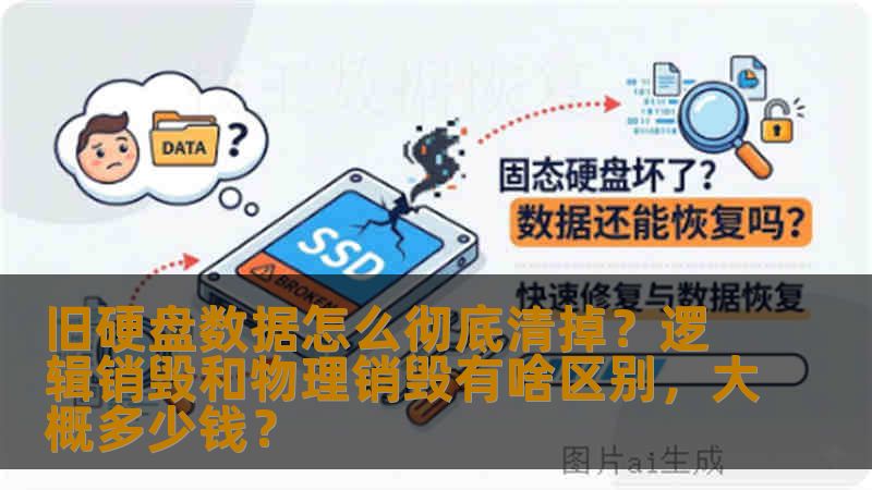 旧硬盘数据怎么彻底清掉？逻辑销毁和物理销毁有啥区别，大概多少钱？