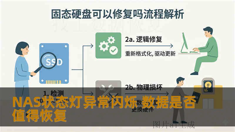 本文详细分析NAS状态灯异常时数据恢复的价值与风险，结合群晖DS220+和移动硬盘两个真实案例讲解操作流程，帮助用户判断是否值得恢复，避免错误操作导致数据永久丢失，涵盖逻辑故障与物理故障的区分方法。