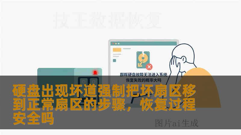 硬盘出现坏道强制把坏扇区移到正常扇区的步骤，恢复过程安全吗