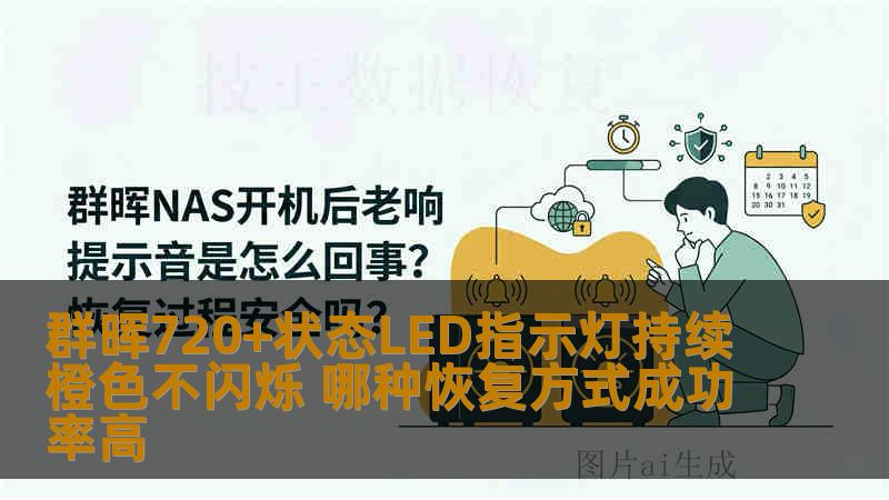 群晖720+状态LED指示灯持续橙色不闪烁 哪种恢复方式成功率高