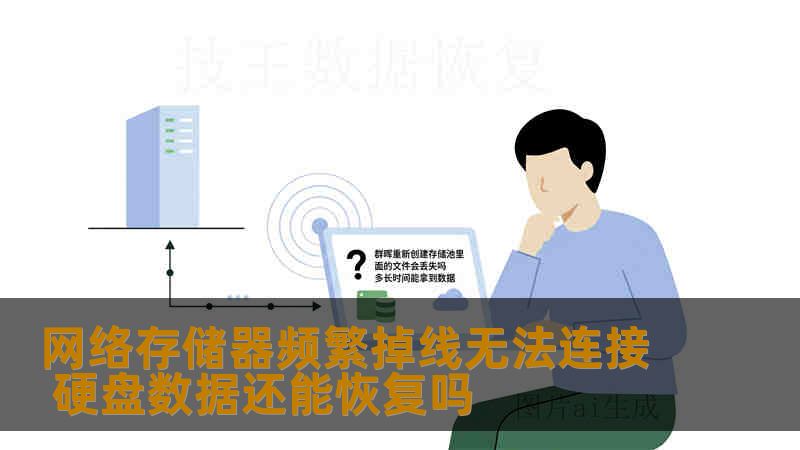 NAS网络存储器频繁掉线无法连接，硬盘数据还能恢复吗？本文通过两个真实案例解析掉线原因与专业数据恢复方法，涵盖RAID5和RAID1场景，帮助您判断数据是否值得恢复。含操作步骤与风险提醒。