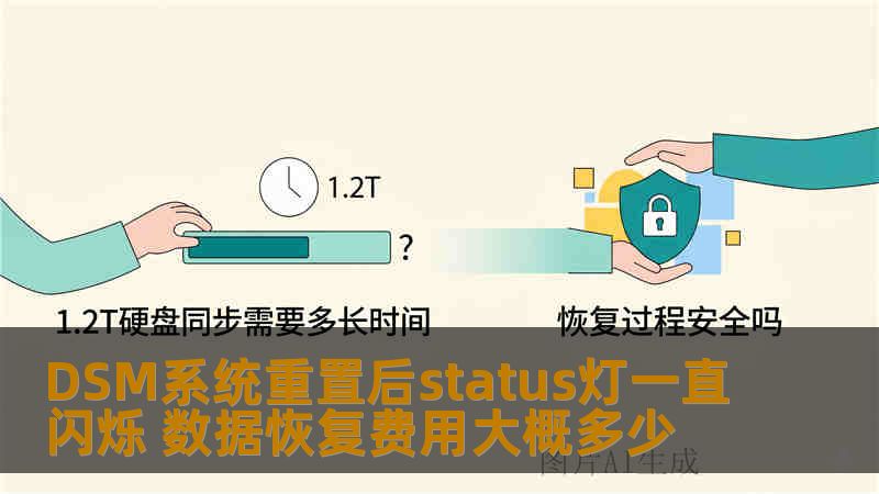 DSM系统重置后status灯一直闪烁 数据恢复费用大概多少