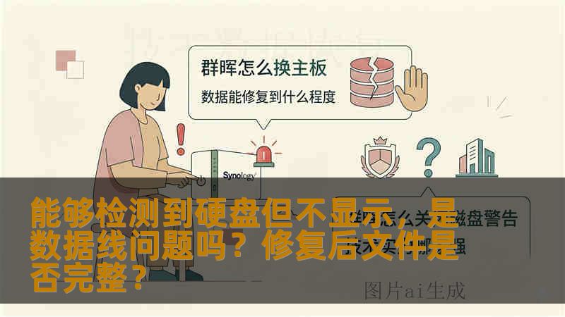 能够检测到硬盘但不显示，是数据线问题吗？修复后文件是否完整？