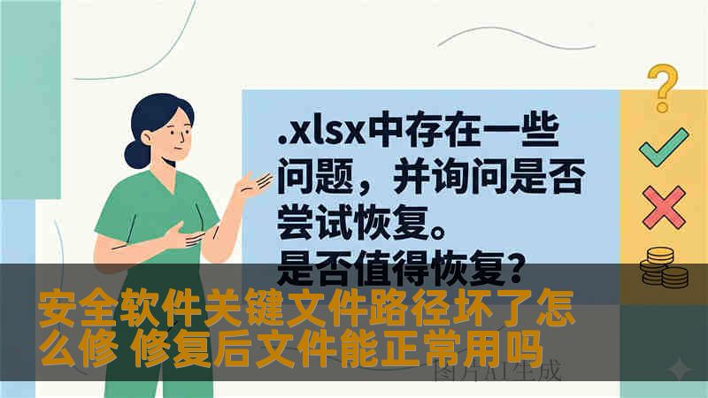安全软件关键文件路径坏了怎么修 修复后文件能正常用吗 安全软件关键文件路径坏了怎么修 修复后文件能正常用吗