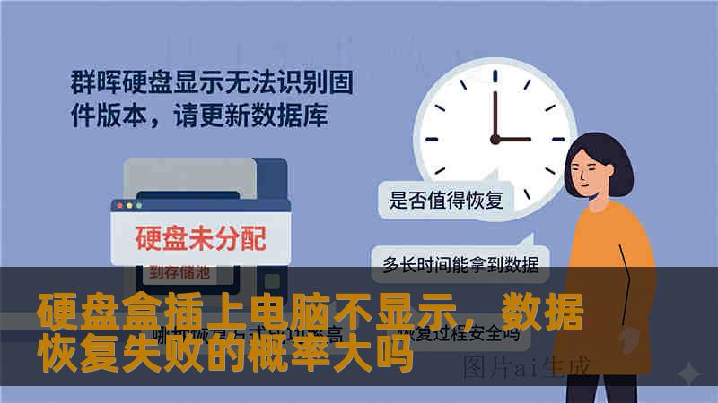 硬盘盒插上电脑不显示，数据恢复失败的概率大吗