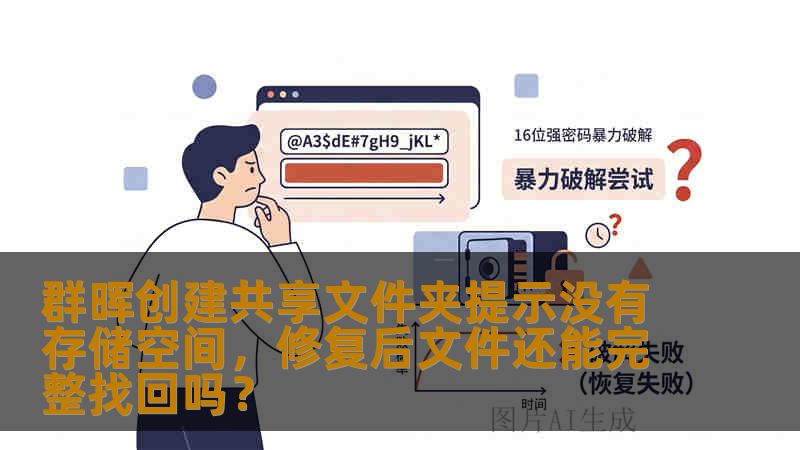 群晖创建共享文件夹时提示无存储空间，修复后文件是否完整是用户最关心的问题。本文通过DS920+与DS218+两个真实案例，详解存储空间异常的原因、数据恢复流程及关键风险防范措施，帮助您安全找回重要数据。