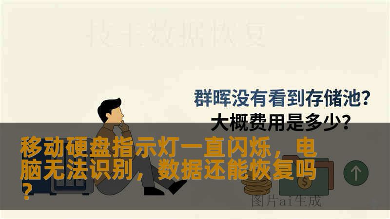 移动硬盘指示灯一直闪烁，电脑无法识别，数据还能恢复吗？
