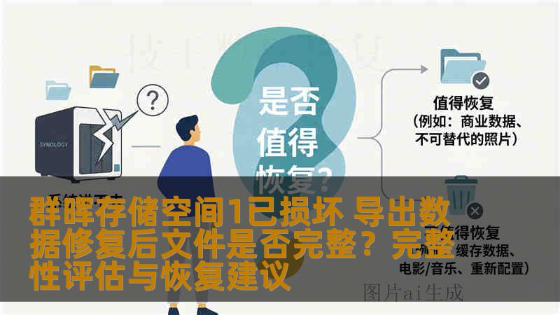 群晖存储空间1已损坏 导出数据修复后文件是否完整？完整性评估与恢复建议