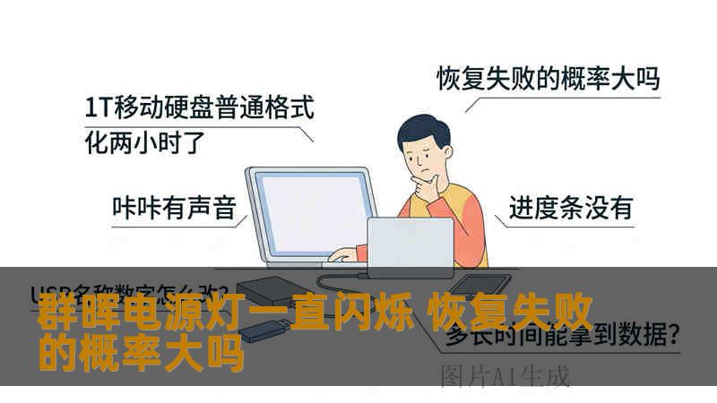 群晖NAS电源灯持续闪烁但无法进入系统，硬盘是否损坏？数据恢复成功率如何？本文分析真实案例，给出操作步骤与风险提醒。