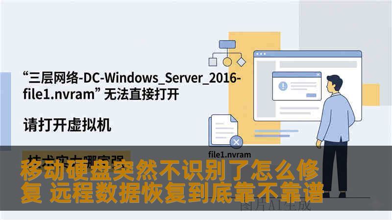 针对移动硬盘、固态硬盘、NAS在Windows和macOS下不识别、提示格式化、异响或无法引导等故障，分析远程数据恢复的适用边界与风险，结合WD 2TB移动硬盘、MacBook Pro SSD、群晖DS218+等真实案例提供操作建议与风险提醒。