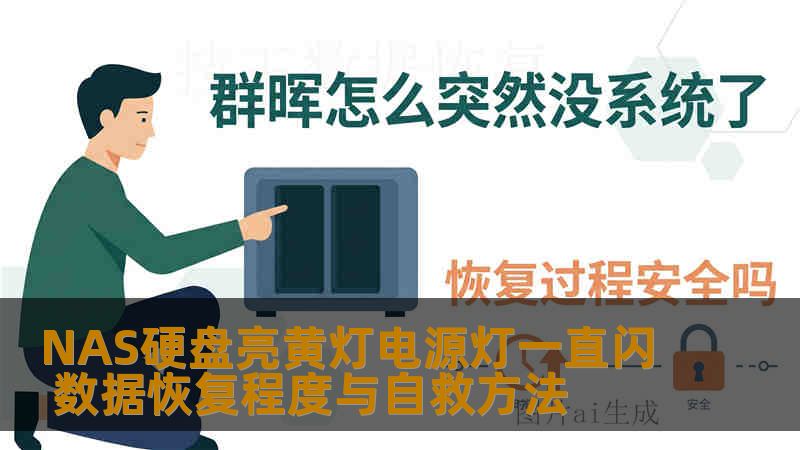 NAS硬盘亮黄灯电源灯一直闪 数据恢复程度与自救方法