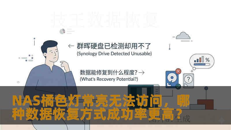 NAS橘色灯常亮无法访问，哪种数据恢复方式成功率更高？