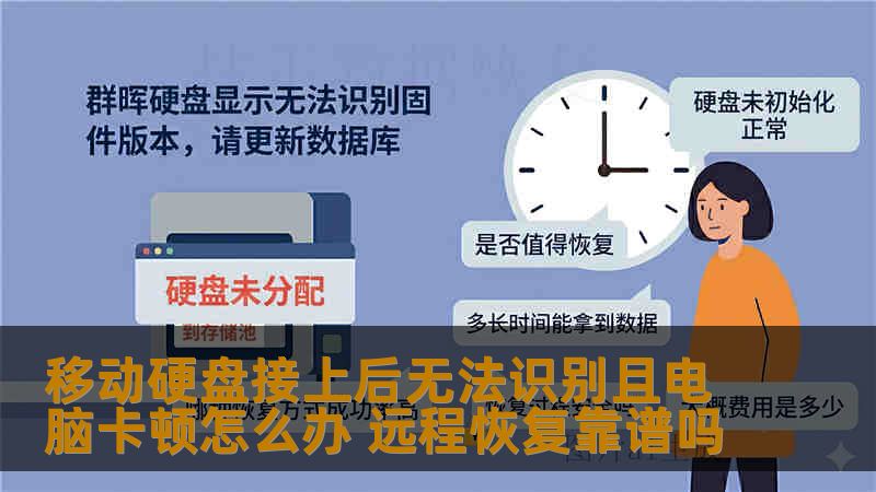 移动硬盘接上后无法识别且电脑卡顿怎么办 远程恢复靠谱吗