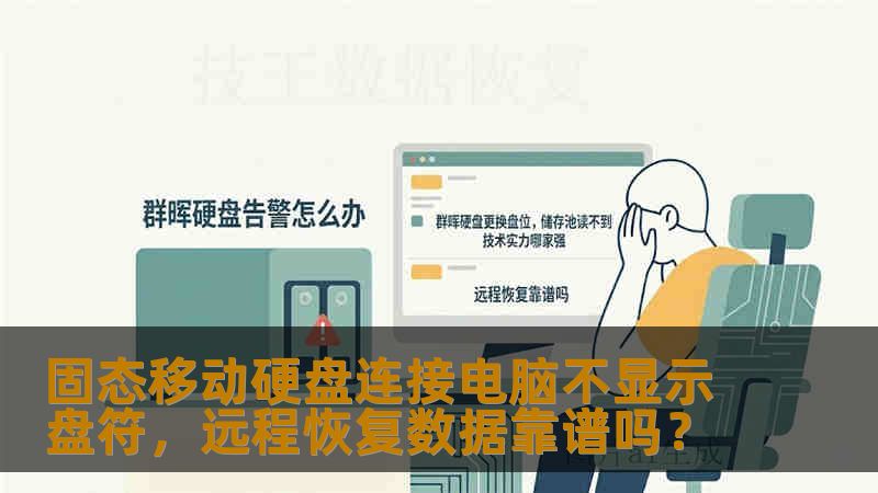 固态移动硬盘连接电脑不显示盘符，远程恢复数据靠谱吗？