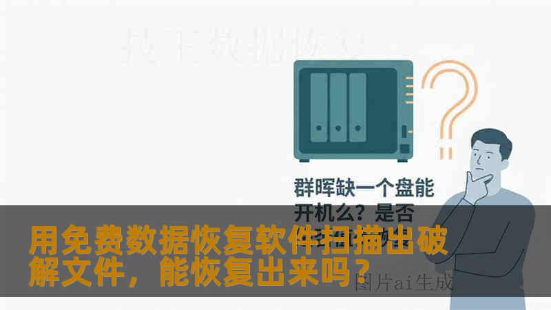 用免费数据恢复软件扫描出破解文件，能恢复出来吗？