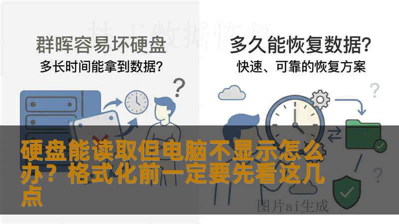 硬盘能读取但电脑不显示怎么办？格式化前一定要先看这几点