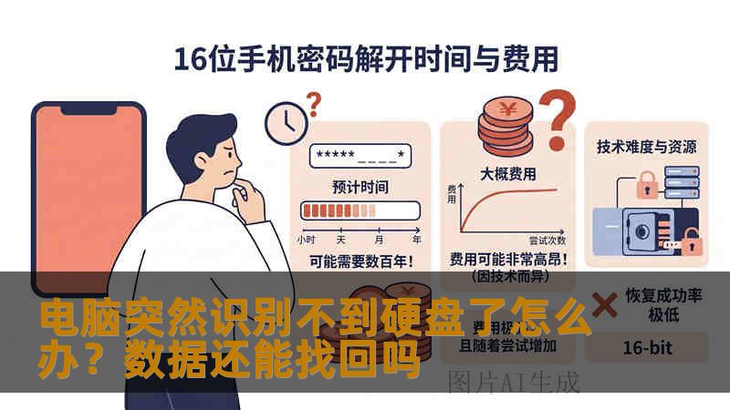 电脑突然识别不到硬盘了怎么办？数据还能找回吗