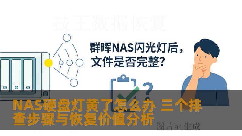 NAS硬盘灯黄了怎么办 三个排查步骤与恢复价值分析