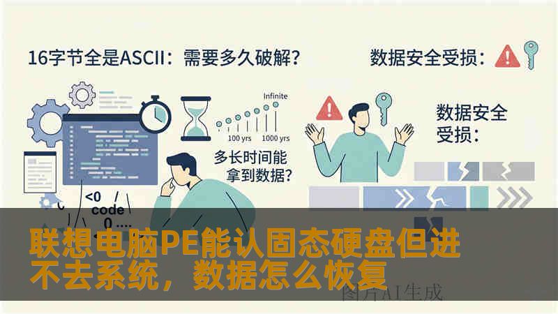 联想电脑PE能认固态硬盘但进不去系统，数据怎么恢复