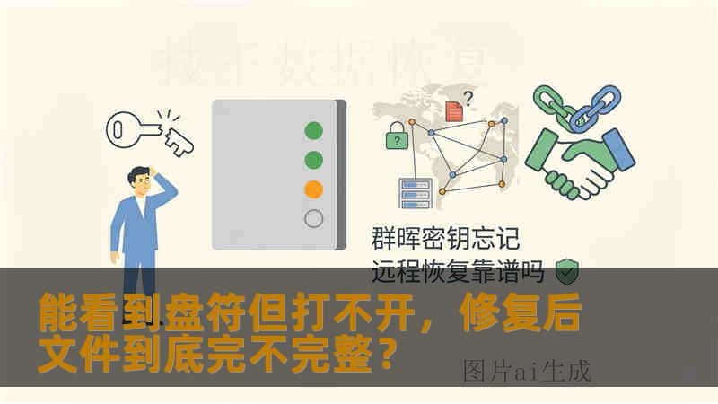 能看到盘符但打不开，修复后文件到底完不完整？