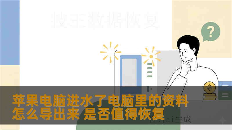 苹果电脑进水了电脑里的资料怎么导出来 是否值得恢复