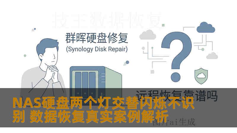 NAS硬盘两个灯交替闪烁不识别 数据恢复真实案例解析