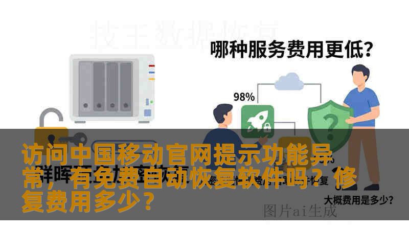 访问中国移动官网提示功能异常，有免费自动恢复软件吗？修复费用多少？