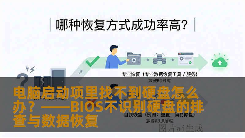电脑启动项里找不到硬盘怎么办？——BIOS不识别硬盘的排查与数据恢复