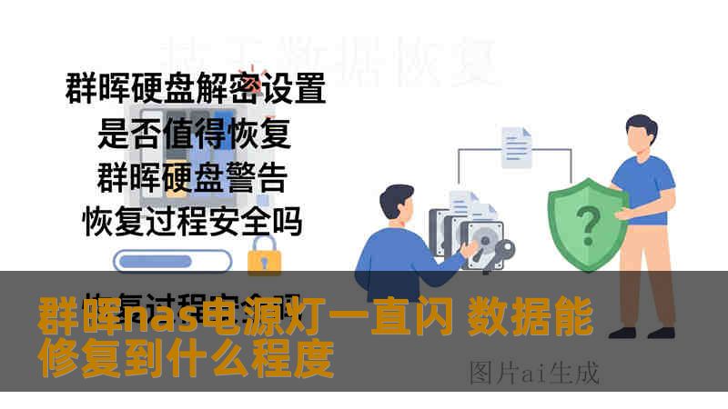 群晖nas电源灯一直闪 数据能修复到什么程度