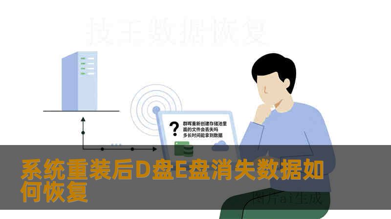 系统重装后D盘E盘消失数据如何恢复