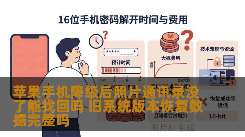 苹果手机降级后照片通讯录没了能找回吗 旧系统版本恢复数据完整吗