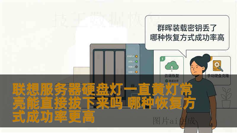 联想服务器硬盘灯一直黄灯常亮能直接拔下来吗 哪种恢复方式成功率更高