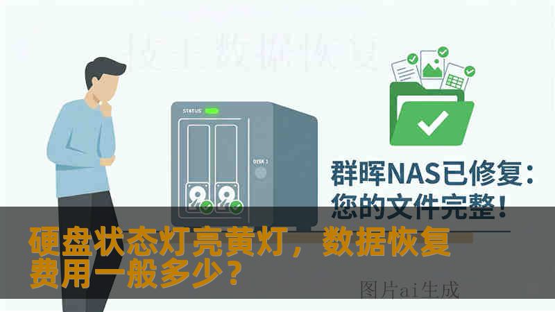 硬盘状态灯亮黄灯，数据恢复费用一般多少？