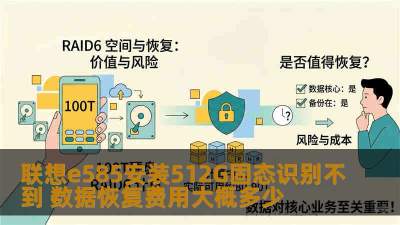 联想e585安装512G固态识别不到 数据恢复费用大概多少 联想e585安装512G固态识别不到 数据恢复费用大概多少