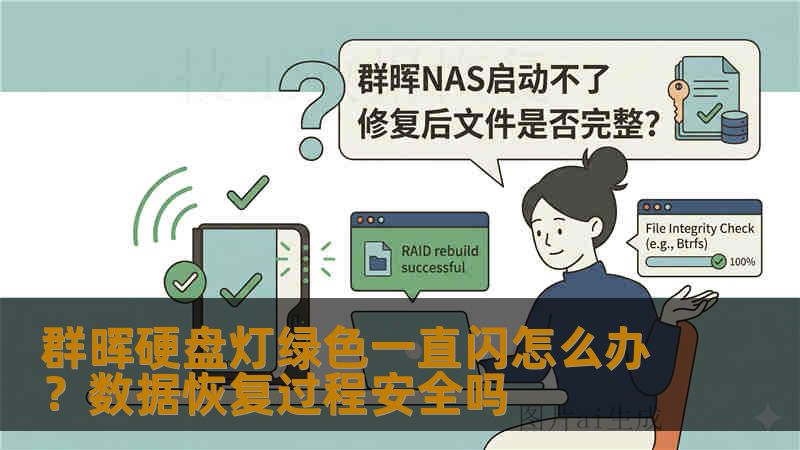 群晖硬盘灯绿色一直闪怎么办？数据恢复过程安全吗