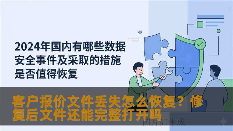 客户报价文件丢失怎么恢复？修复后文件还能完整打开吗