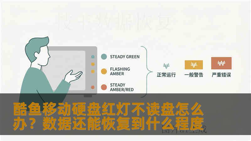 酷鱼移动硬盘红灯不读盘怎么办？数据还能恢复到什么程度