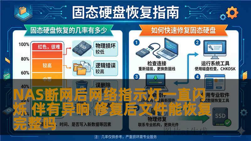 NAS断网后指示灯异常闪烁并发出噪声，担心数据受损。本文分析故障原因，分享真实案例与修复步骤，解答文件完整性疑问。