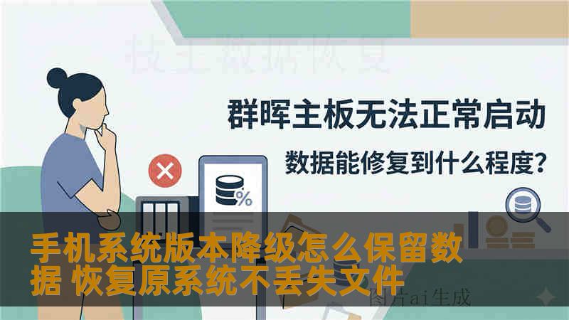 手机系统版本降级怎么保留数据 恢复原系统不丢失文件