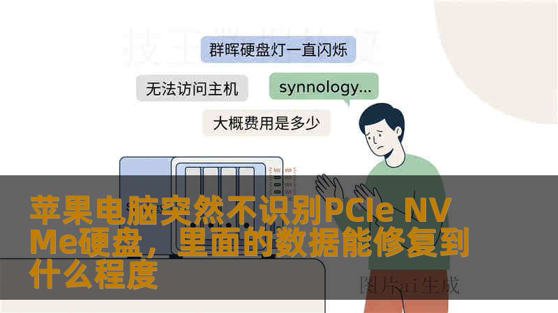 苹果电脑突然不识别PCIe NVMe硬盘，里面的数据能修复到什么程度
