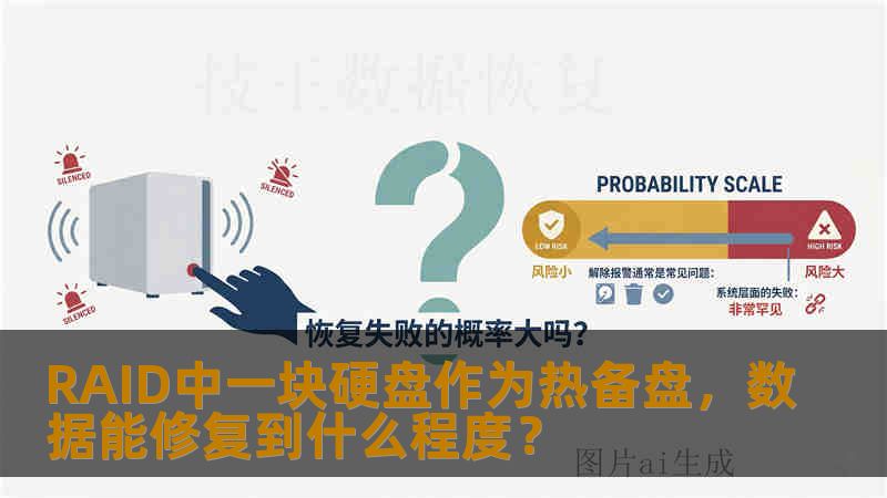 RAID中一块硬盘作为热备盘，数据能修复到什么程度？