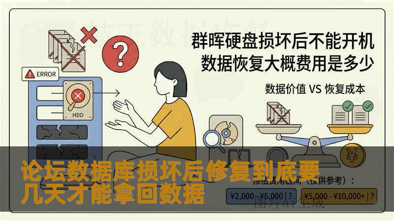 论坛数据库损坏后修复到底要几天才能拿回数据